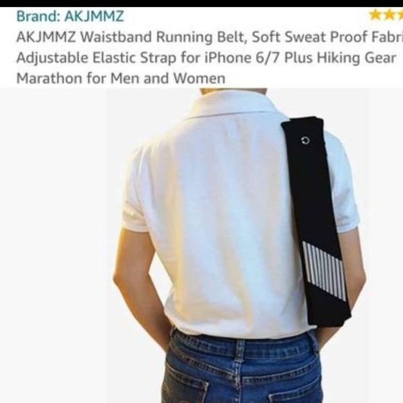 Waistband Running Belt, Elastic Strap for iPhone - Picture 3 of 7